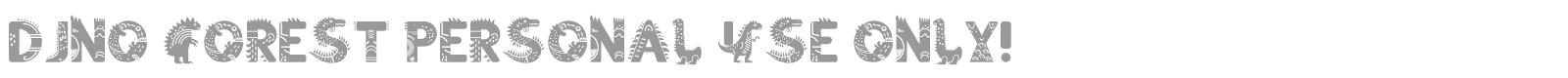 Dino Forest font preview